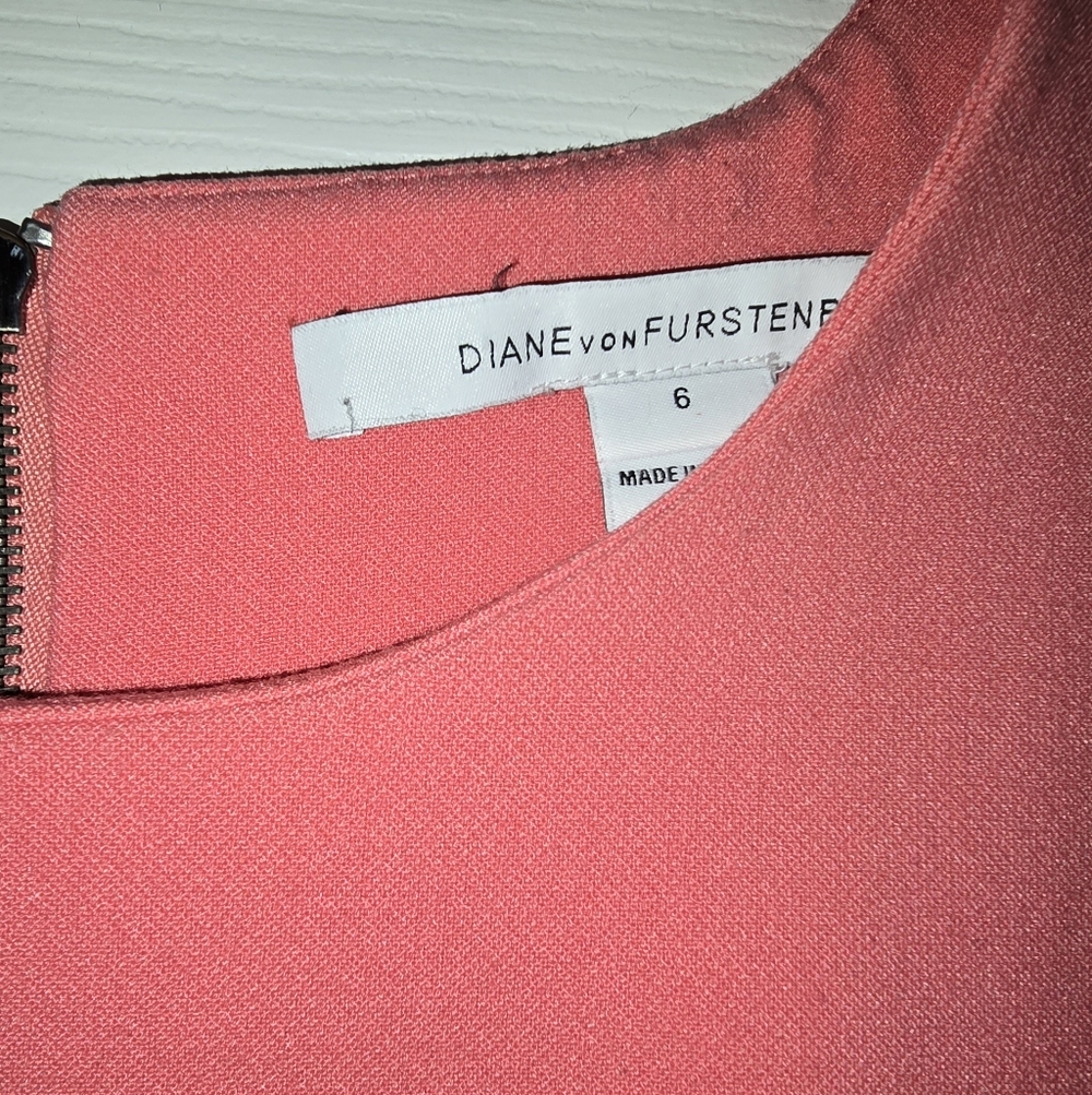 Diane Von Furstenberg Pink Sheath Dress - Picture 5 of 6